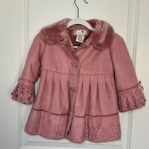 WIDGEON Pink Faux Fur Size 2T